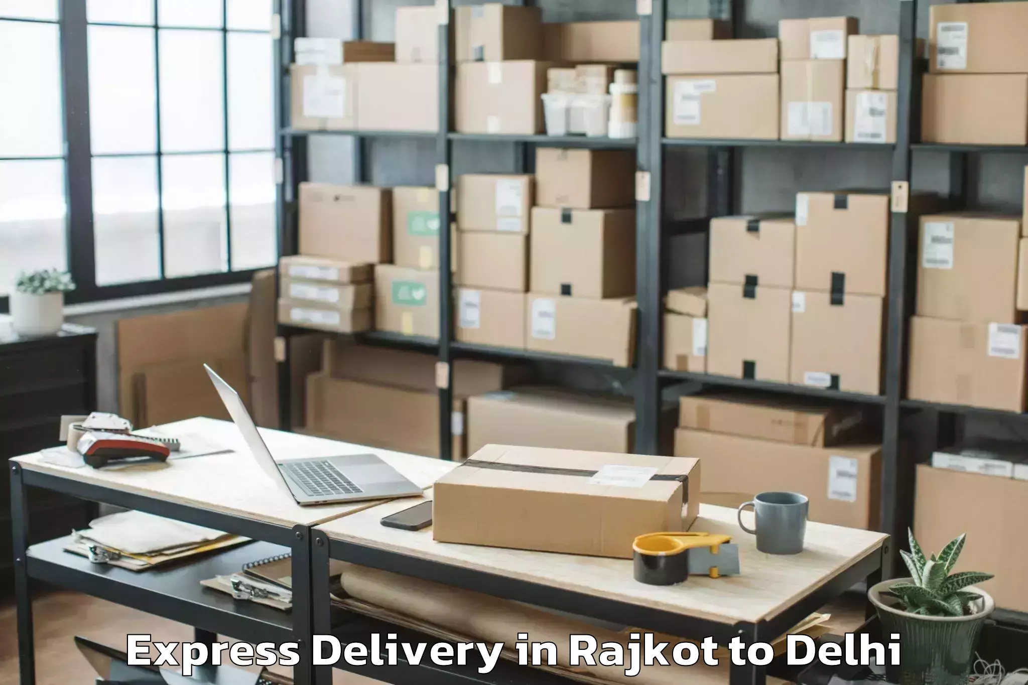 Comprehensive Rajkot to Jmd Kohinoor Mall Express Delivery